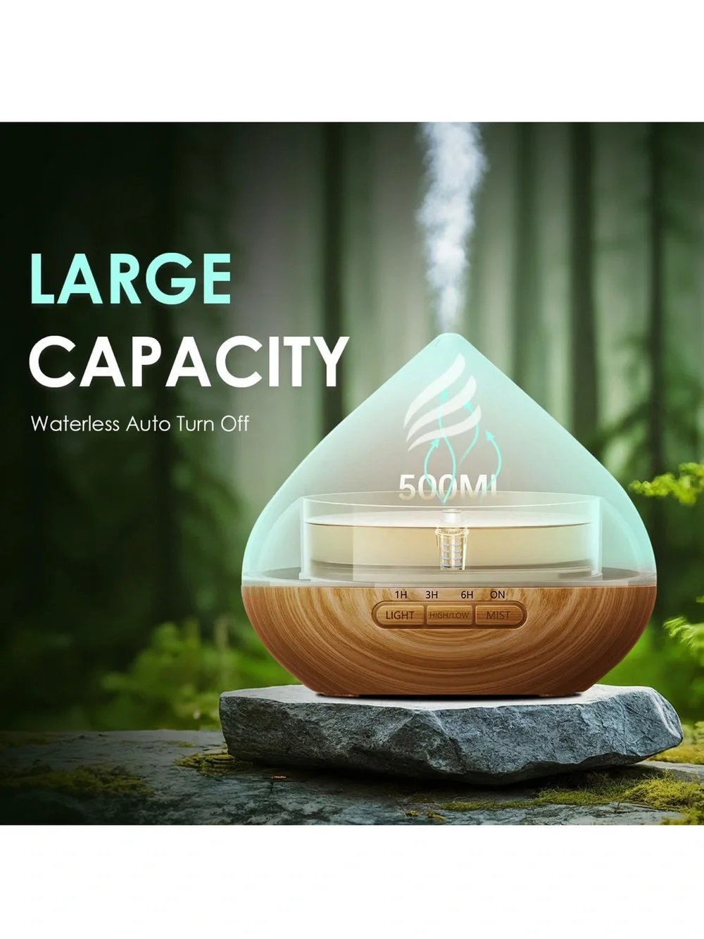 500 ml cool mist humidifier and essential oil diffuser